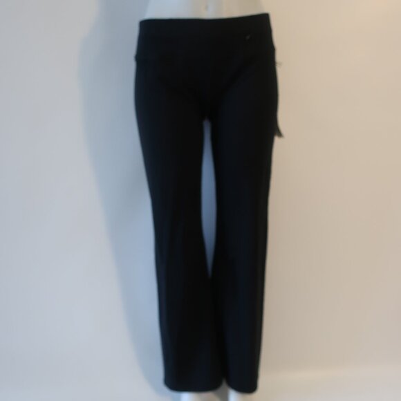 NWT Womens Nancy Rose Performance "Rocker Pant" Black Flare Pants Sz 10 - Picture 2 of 10